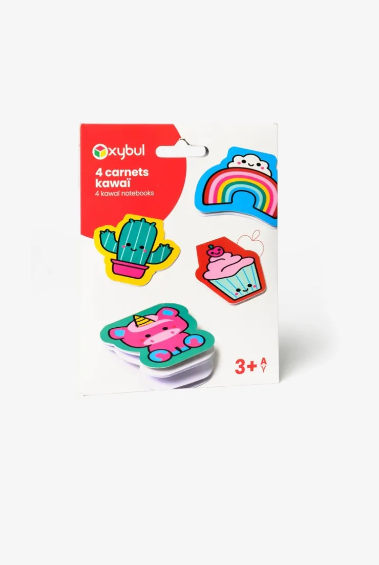 4 carnets kawaï Oxybul