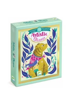 4 cartes à décorer de diamant Legends Djeco