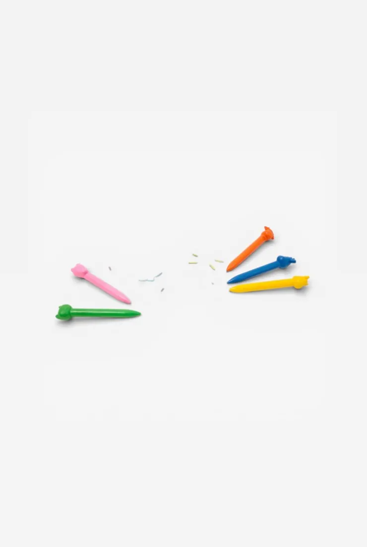 12 Crayons de cire animaux Oxybul