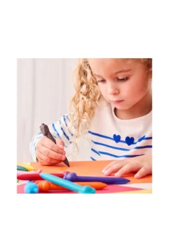 12 Crayons de cire animaux Oxybul