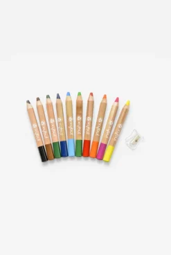 10 crayons des petits + taille crayons Oxybul