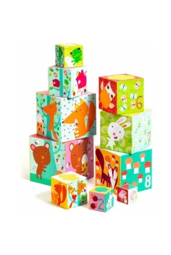 10 Cubes imagiers forêt Djeco