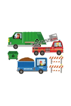 50 gommettes petites mains Les camions - Lito