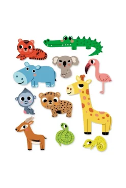 50 Gommettes pour les petites mains Animaux sauvages - Lito