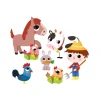 50 grandes gommettes A la ferme Petites mains - Lito