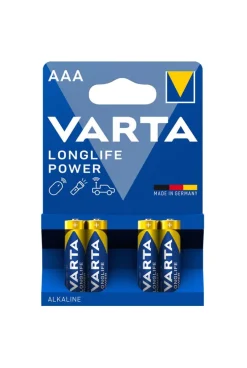 4 piles High Energy AAA LR03 Varta