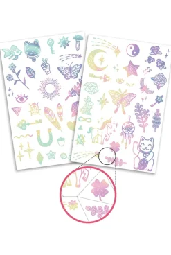 2 planches de tattoos Lucky Charms Djeco