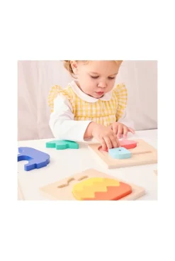 3 Puzzles encastrables en bois Oxybul