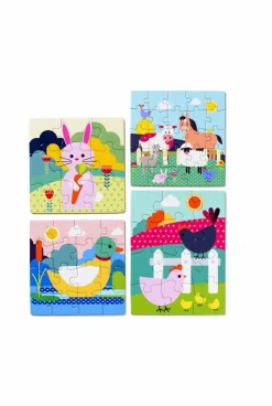 4 puzzles évolutifs 9,12,16,24 pièces Oxybul