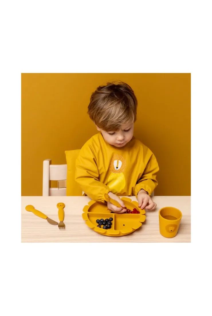 Assiette compartimentée en silicone avec ventouse Lion TRIXIE