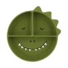 Assiette compartimentée en silicone avec ventouse Dinosaure Trixie