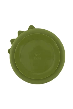 Assiette compartimentée en silicone avec ventouse Dinosaure Trixie