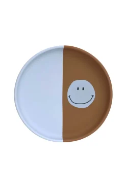 Assiette Happy rascals smile bleu LASSIG