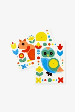 Atelier mosaïques feutrine animaux de la forêt Oxybul