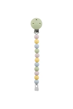 Attache tétine multi couleurs vert Nattou
