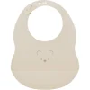 Bavoir en silicone argile avec ours imprimé Nattou
