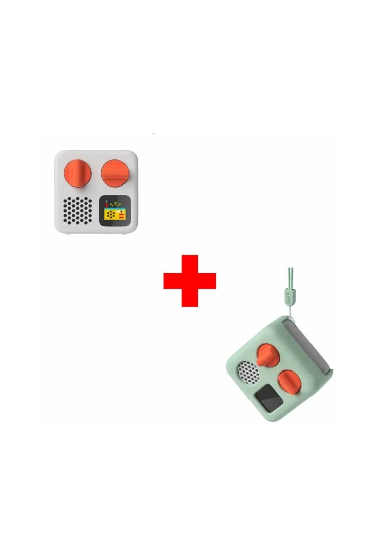 Bundle Conteuse Yoto mini + Pochette Yoto mini vert d'eau