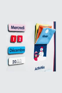 Calendrier en tissu Oxybul