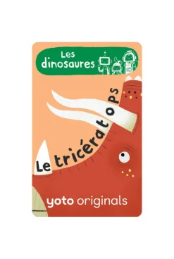 Cartes histoire audio YOTO, Explorobots les dinosaures, Pack de 8 cartes