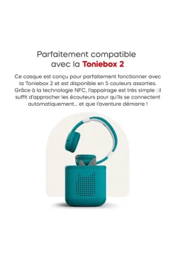 Casque Bluetooth vert océan de Tonies