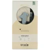 Coffret cadeaux naissance M bleu bavoir lange et doudou Trixie
