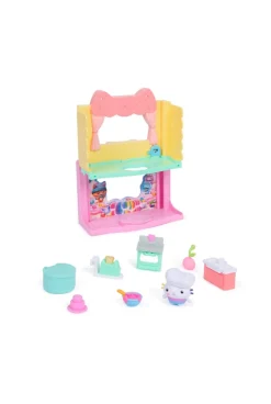Coffret cuisine ou salle de bain et figurine Gabby chat, Playset Deluxe