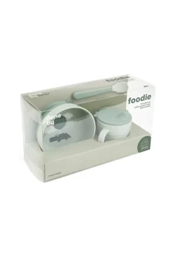 Coffret 1er repas 3 pièces Foodie vert DONE BY DEER