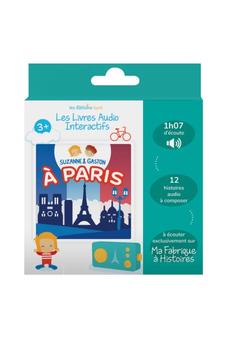 Coffret livre audio, Suzanne et Gaston à Paris Lunii