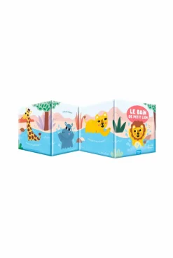 Coffret Mon premier livre de bain, dans la savane, avec 2 jouets déclipsables