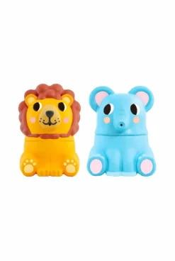 Coffret Mon premier livre de bain, dans la savane, avec 2 jouets déclipsables