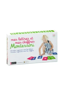 Coffret Montessori Mes lettres et mes chiffres - Nathan Jeunesse