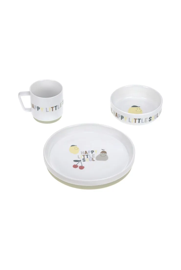 Coffret repas en porcelaine Happy Fruits LÄSSIG
