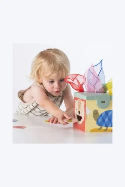 Cube magique balles tissus cartes Taf toys