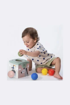 Cube magique balles tissus cartes Taf toys