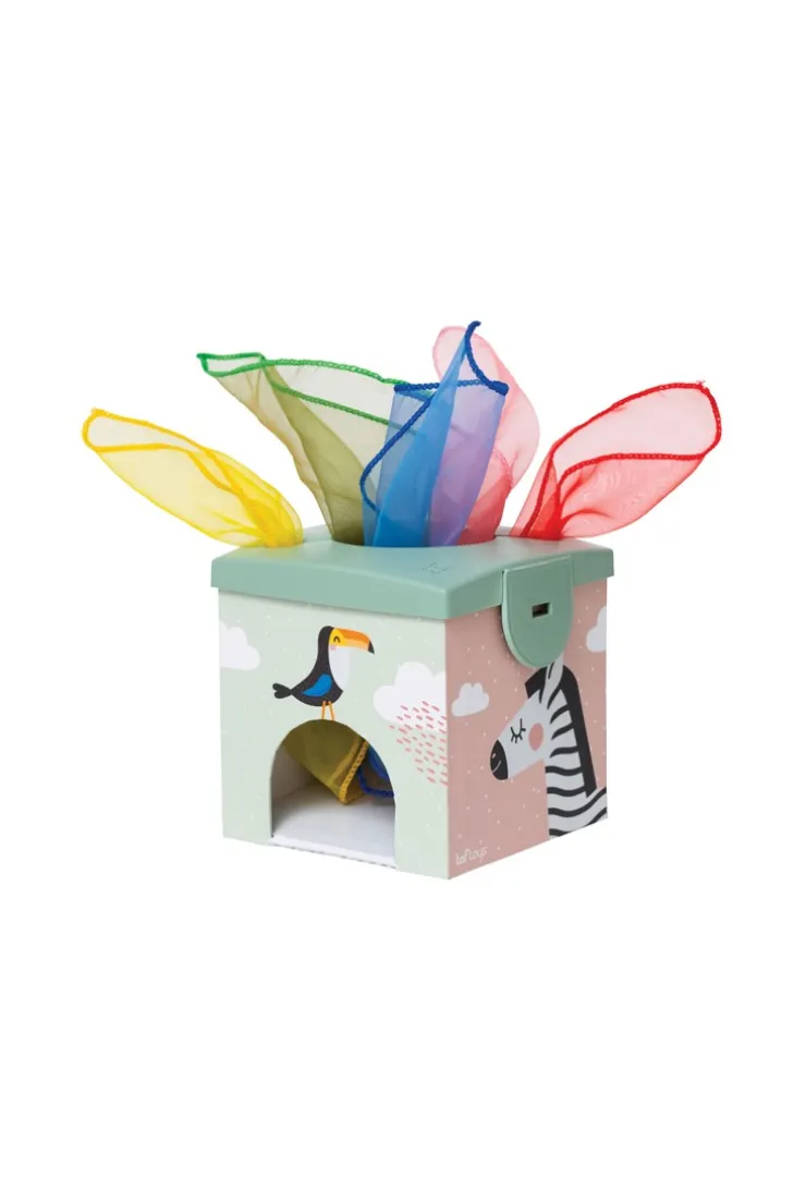 Cube magique balles tissus cartes Taf toys