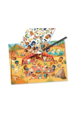 Décalcomanies Savane, désert et pôle nord, c'est la fête ! Djeco