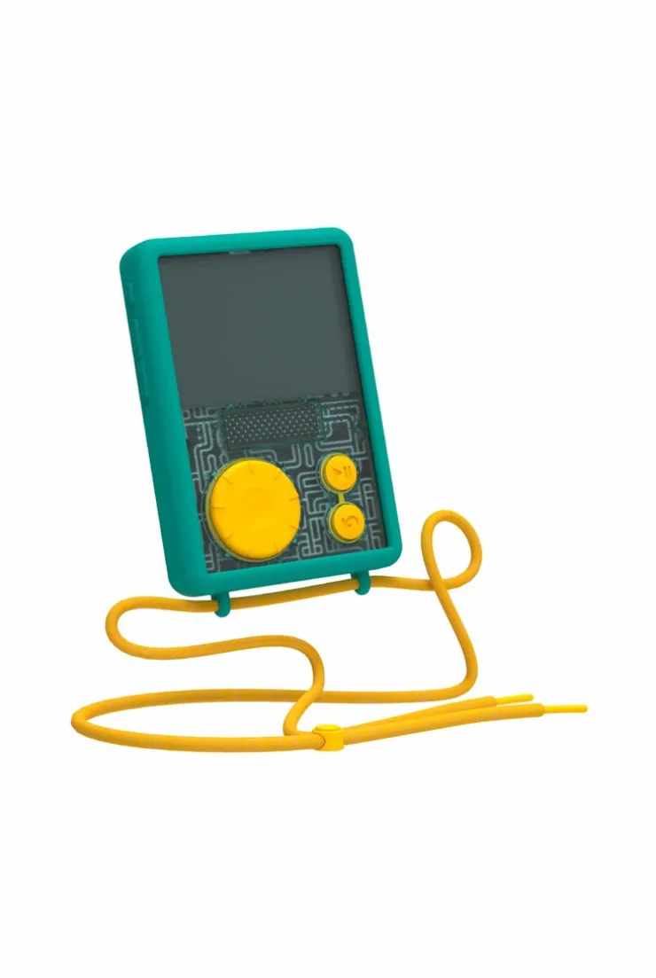 FLAM, baladeur interactif avec sa coque de protection verte