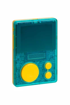 FLAM, baladeur interactif avec sa coque de protection verte