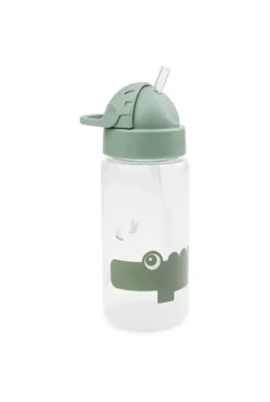 Gourde avec paille Croco vert Done By Deer