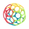 Hochet balle souple rouge, vert, jaune et bleu Oball