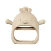 Hochet moufle de dentition en silicone beige argile Nattou