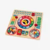 Horloge calendrier en bois Oxybul