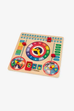 Horloge calendrier en bois Oxybul