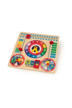 Horloge calendrier en bois Oxybul