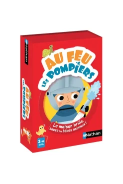 Jeu de cartes Au feu les pompiers Nathan