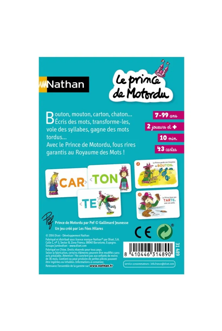 Jeu de cartes Le prince de motordu Nathan