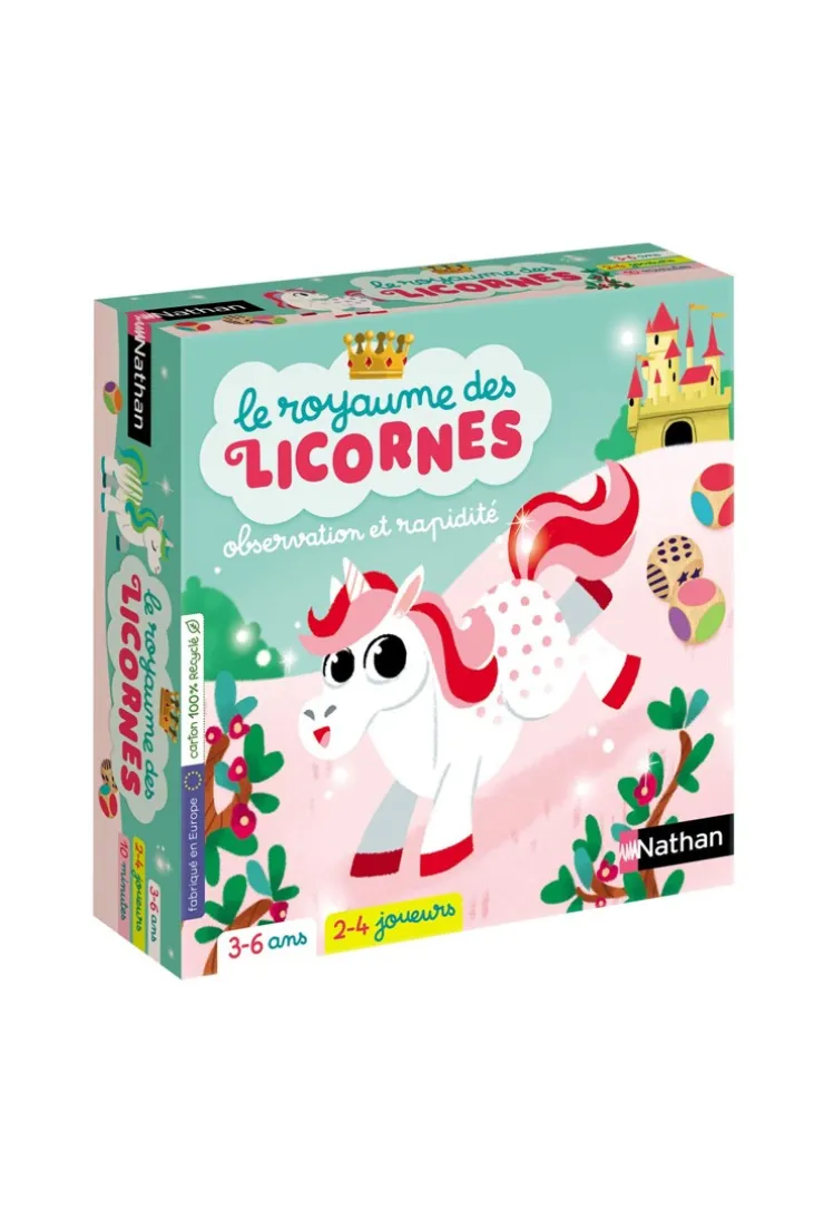 Jeu de société le royaume des licornes Nathan
