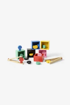 Jeu de tri en bois avec pinces Oxybul
