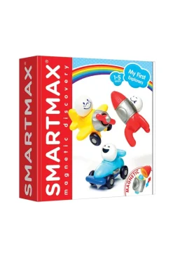 Jeu magnétique 3 véhicules et personnages en voyage Smartmax