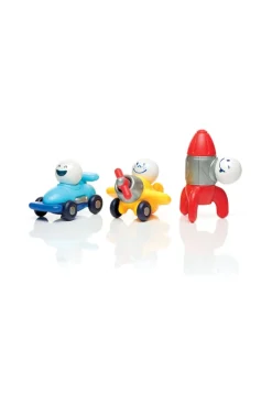 Jeu magnétique 3 véhicules et personnages en voyage Smartmax